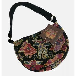 Laurel Burch Feline Cats Angel Cats Mini Small Tote Bag New